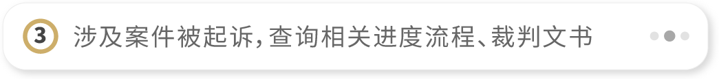 涉及民事案件、行政案件，担心被起诉，查询相关进度流程、裁判文书